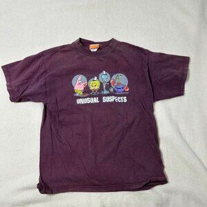 Vintage Y2K SpongeBob Kids Youth XL Boys Shirt Nickelodeon